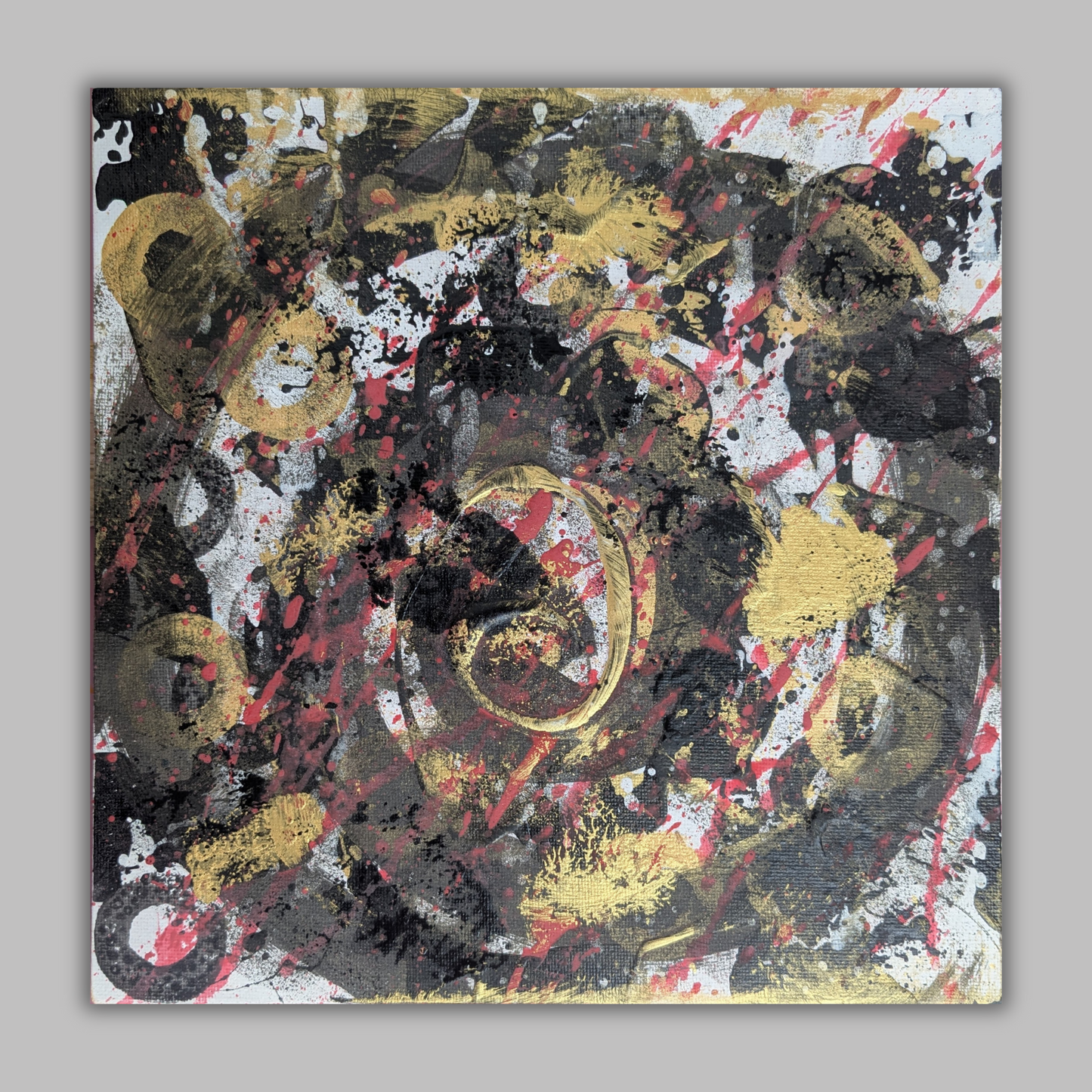 La spirale - peinture acrylique originale 25x25cm (2025)