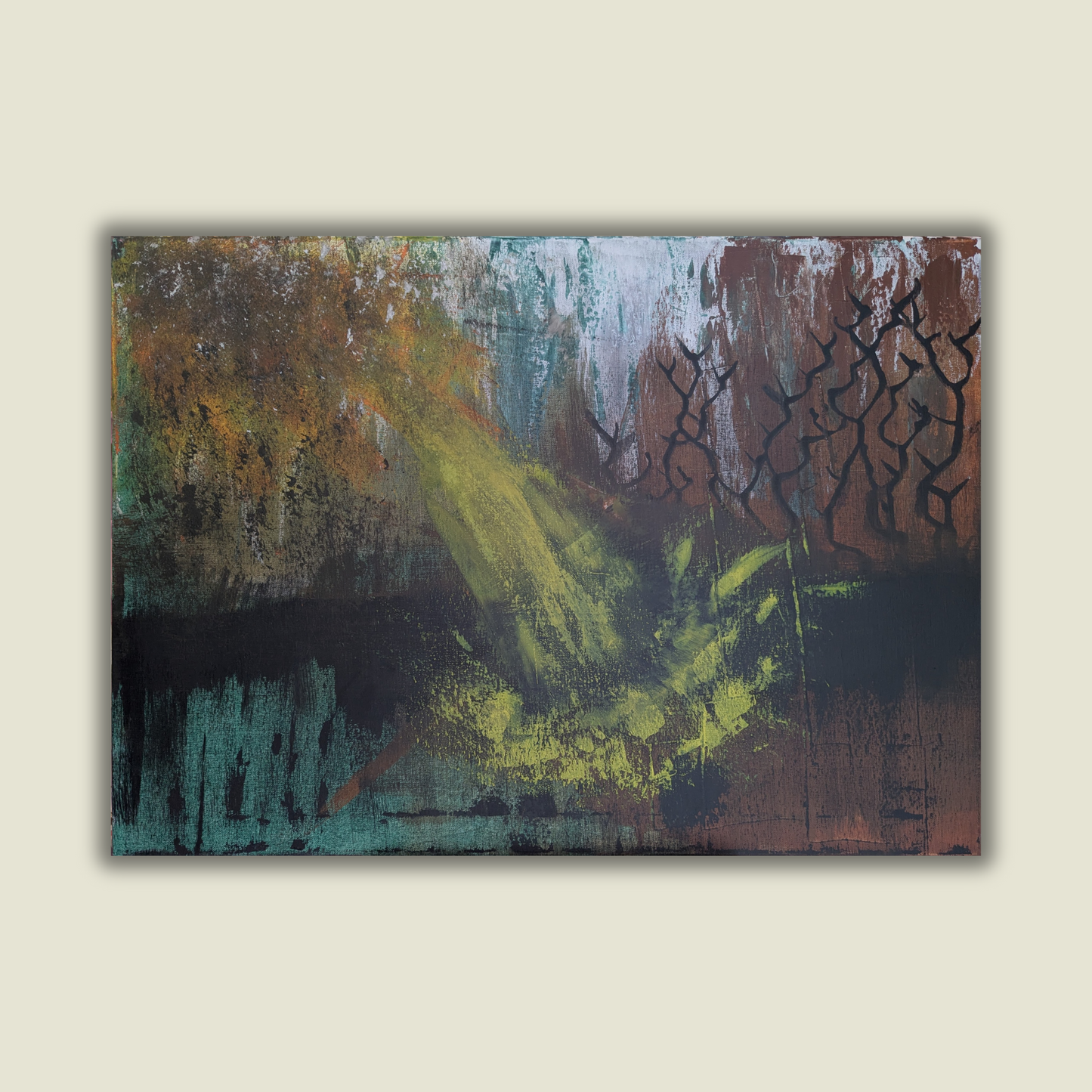 0413A - peinture acrylique originale 70x50cm (2025)