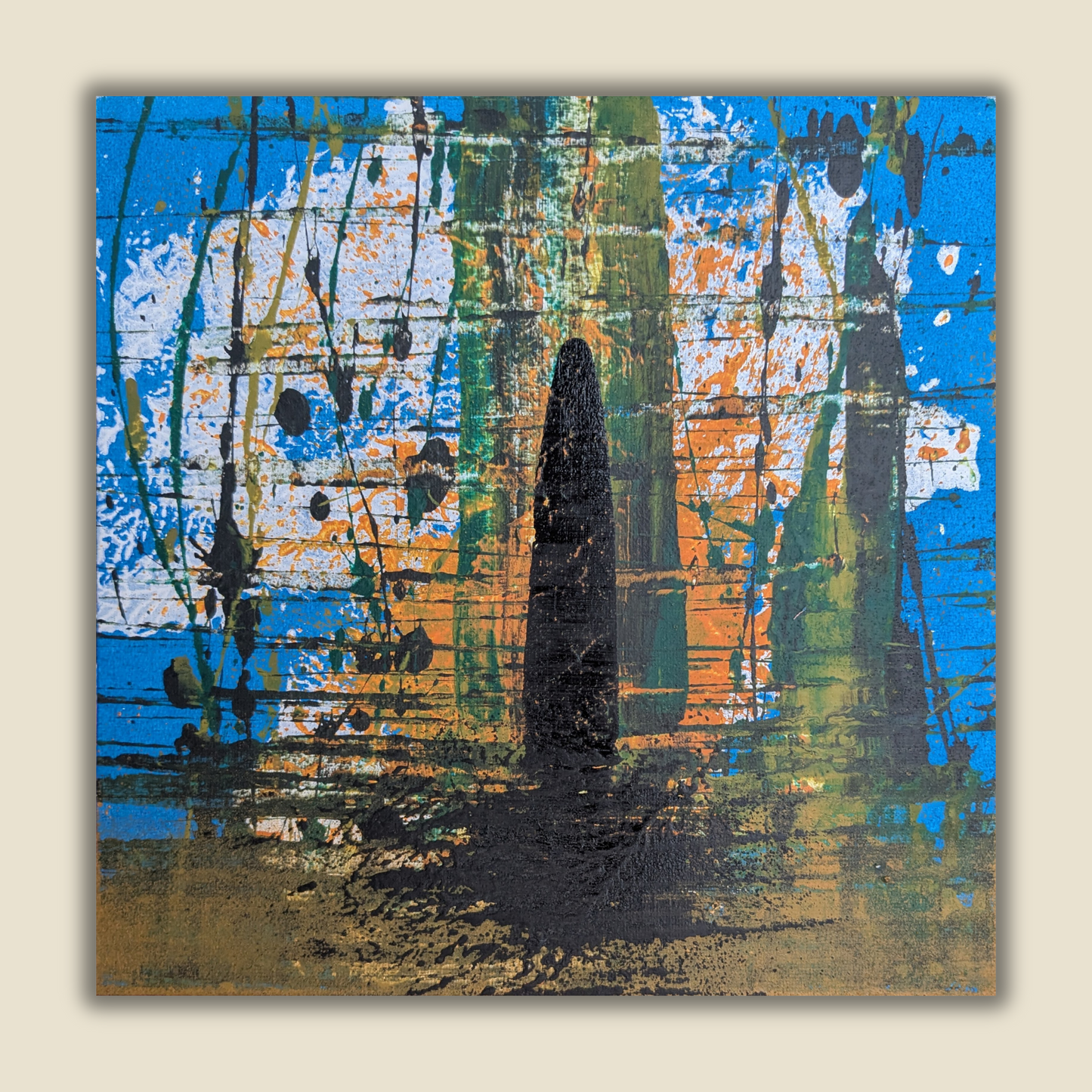 0419A - peinture acrylique originale 25x25cm (2025)