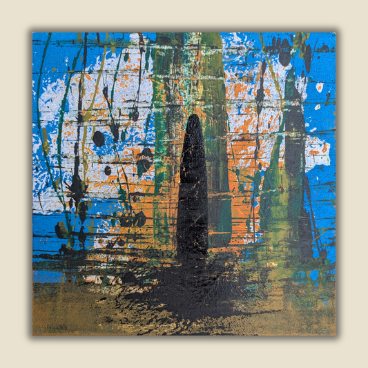 0419A - peinture acrylique originale 25x25cm (2025)