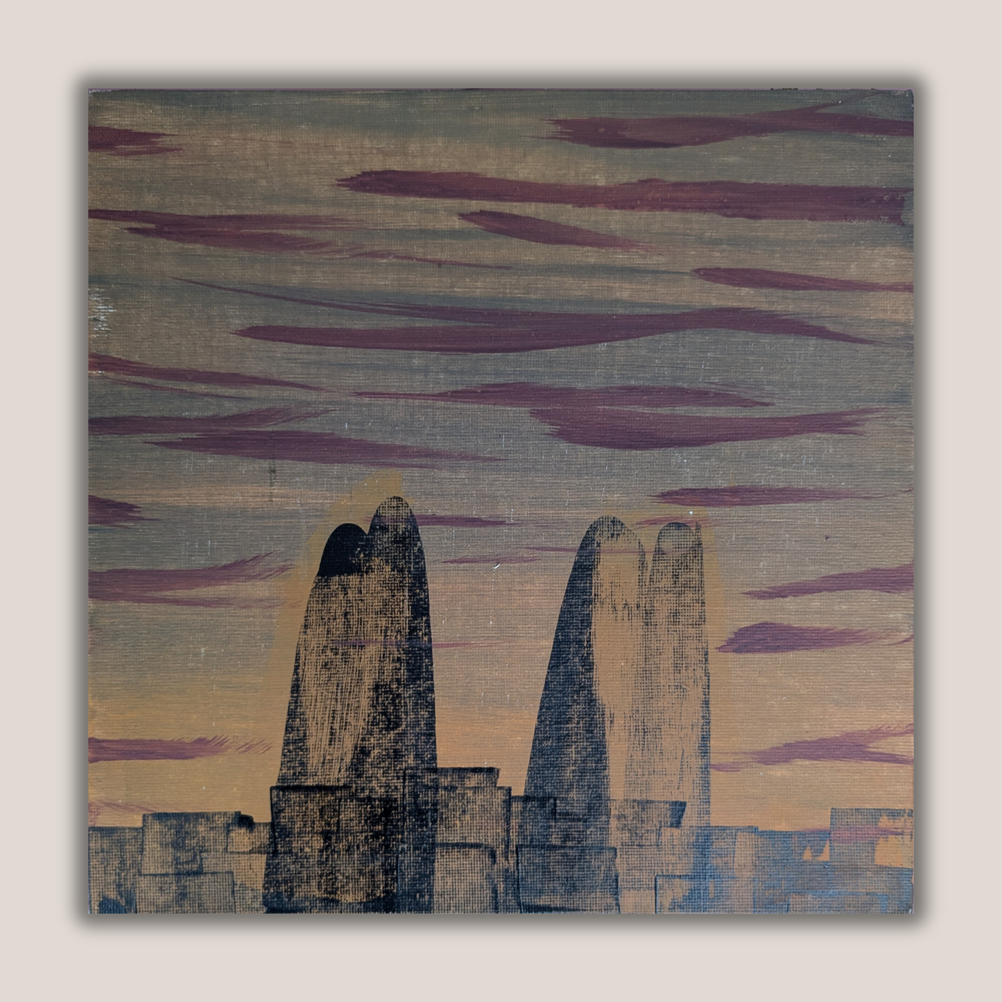 0402C - peinture acrylique originale 25x25cm (2025)