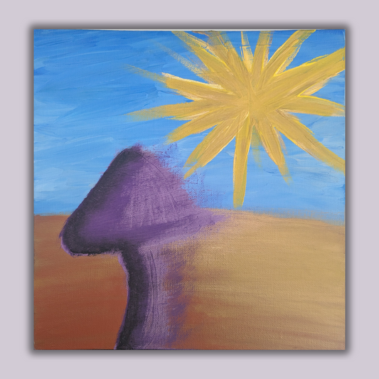 0124A - peinture acrylique originale 25x25cm (2025)