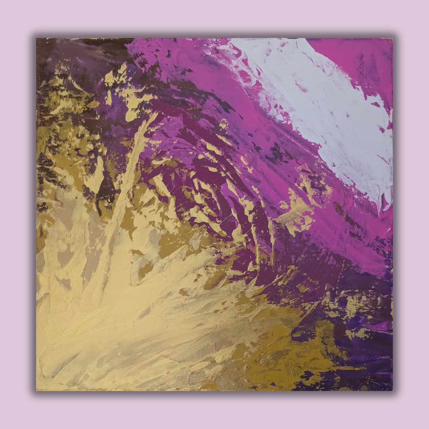 0206B - peinture acrylique originale 25x25cm (2025)