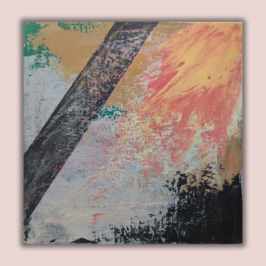 0207A - peinture acrylique originale 25x25cm (2025)