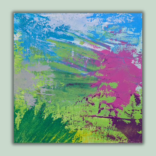 0209A - peinture acrylique originale 25x25cm (2025)