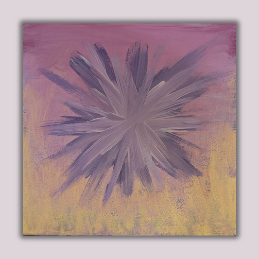 1222A - peinture acrylique originale 25x25cm (2024)