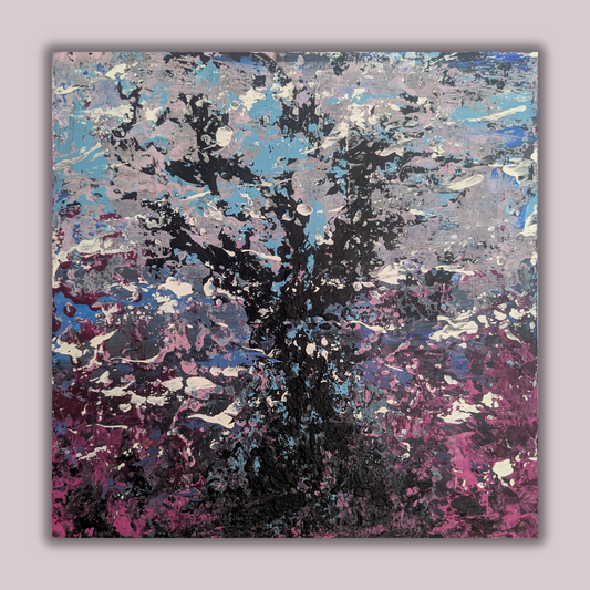 Sans titre 0703G - peinture acrylique originale 25x25cm (2025)