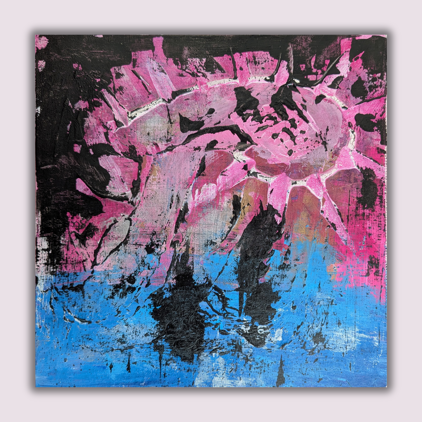 0314B - peinture acrylique originale 25x25cm (2025)