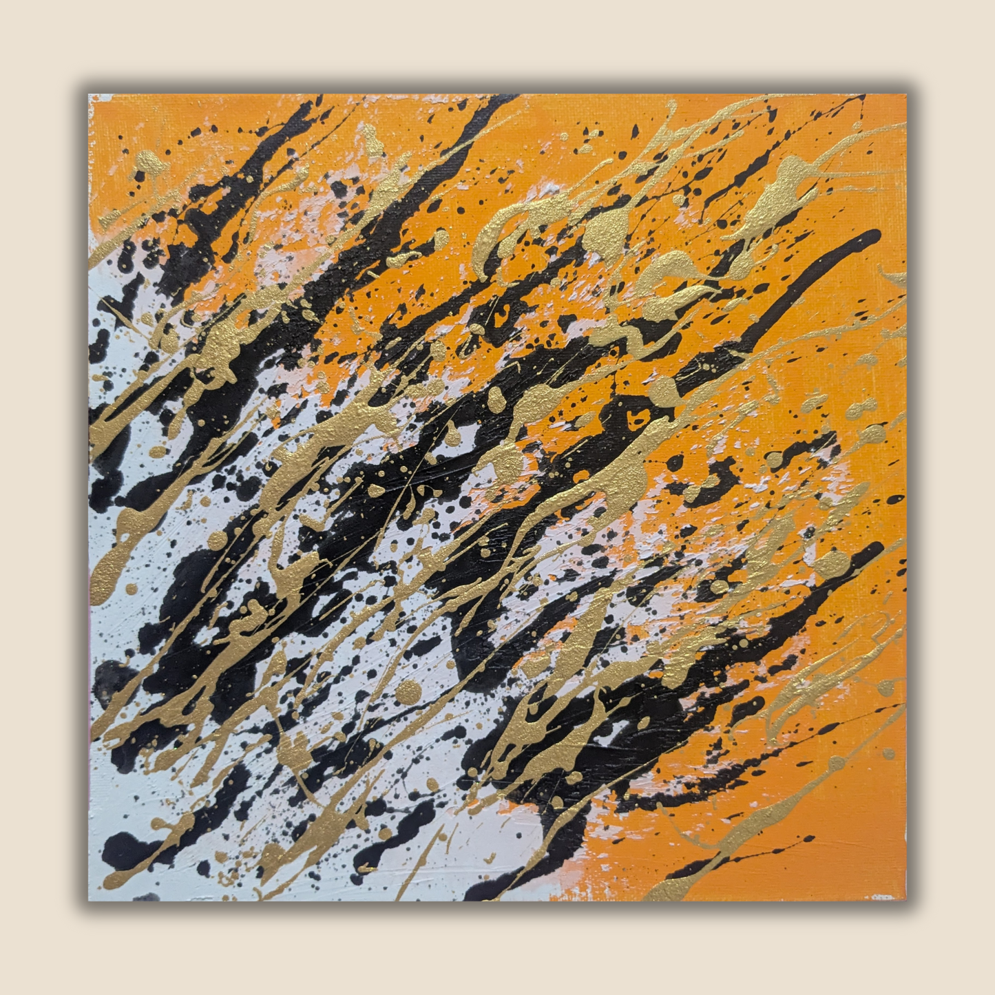 Les griffes de la mer - peinture acrylique originale 25x25cm (2025)