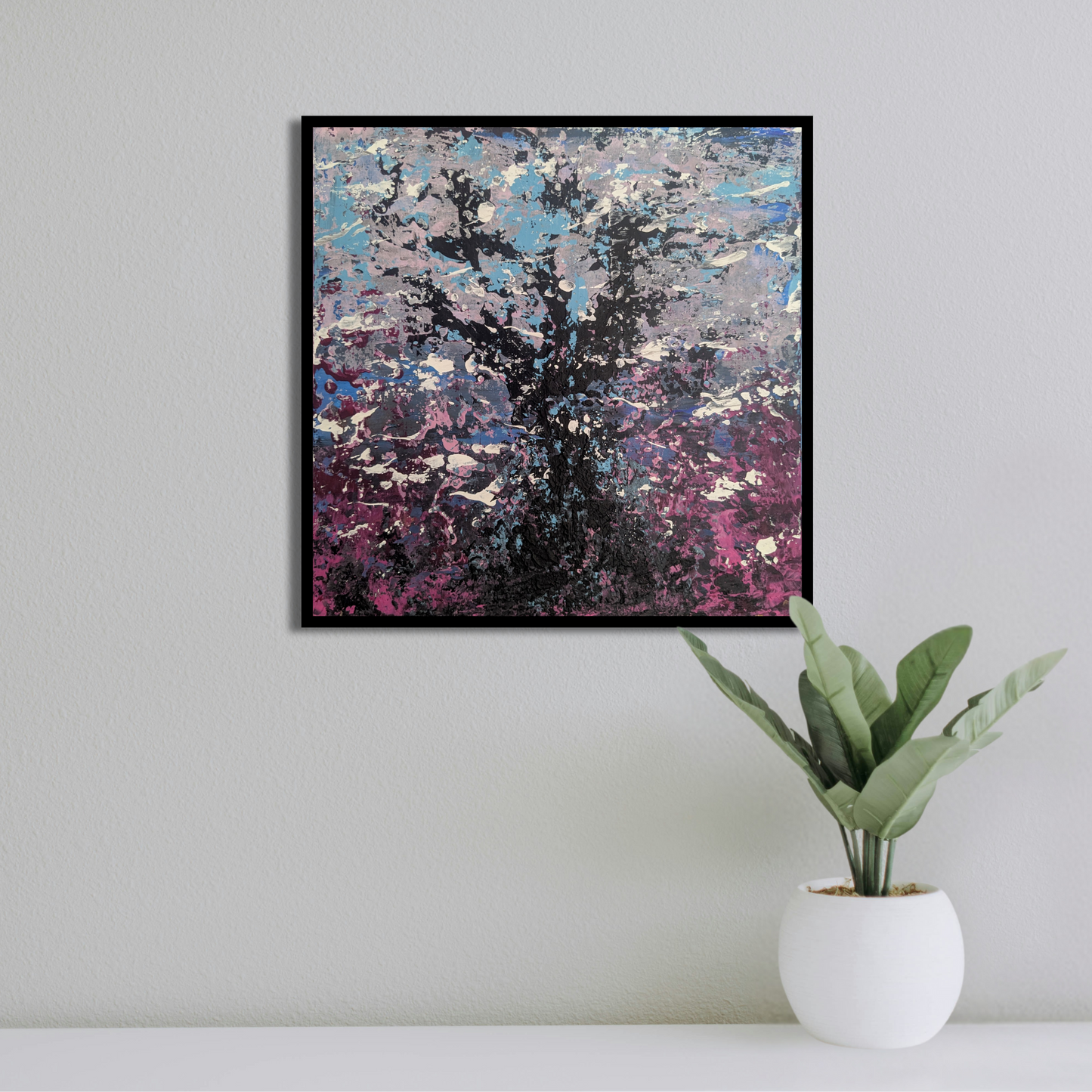 Sans titre 0703G - peinture acrylique originale 25x25cm (2025)