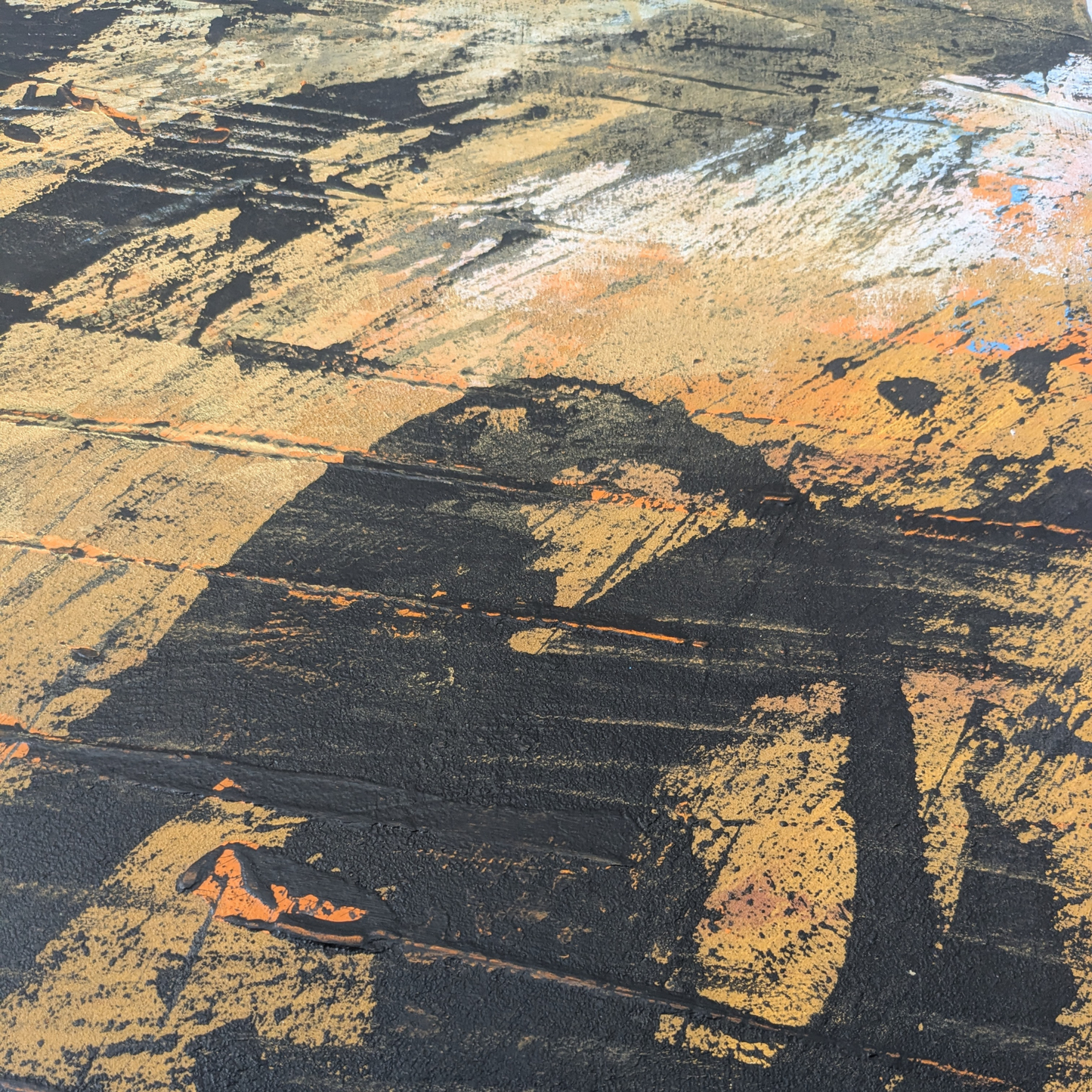 Le cri du monstre - peinture acrylique originale 70x50cm (2025)