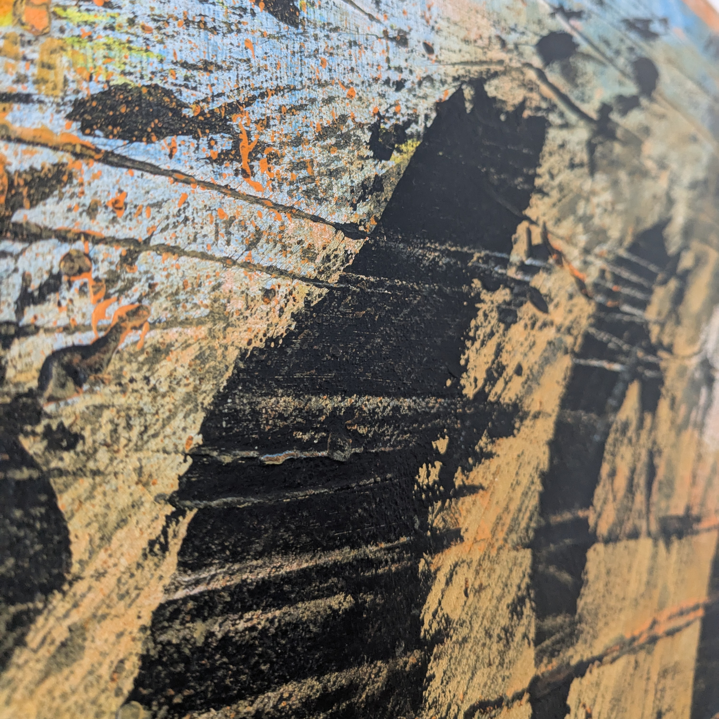 Le cri du monstre - peinture acrylique originale 70x50cm (2025)